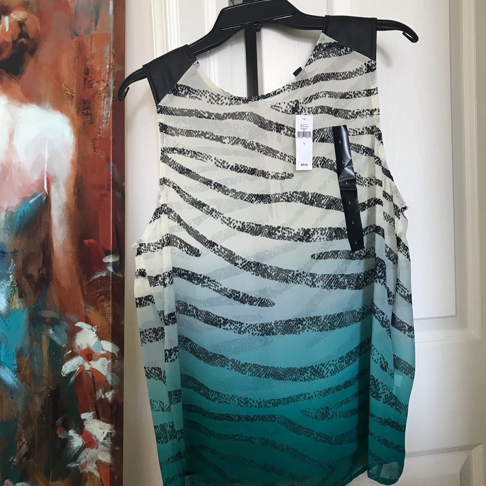 Banana Republic Ombré Chiffon top